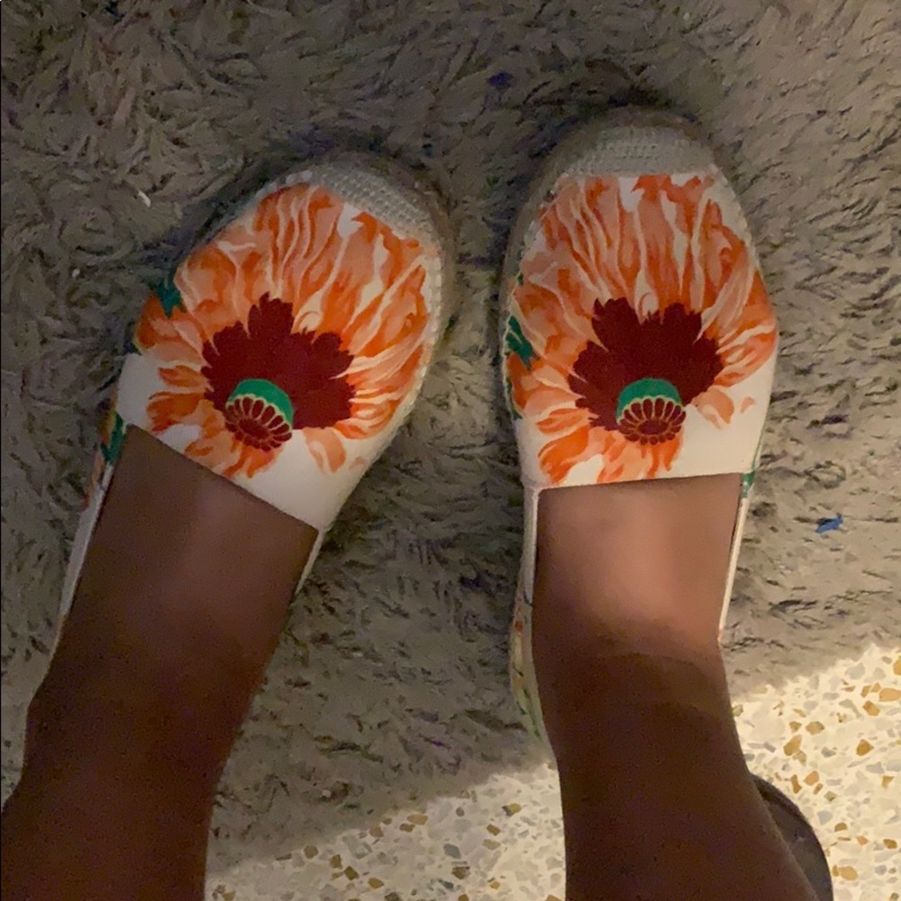 Super cute Stella McCartney floral espadrilles